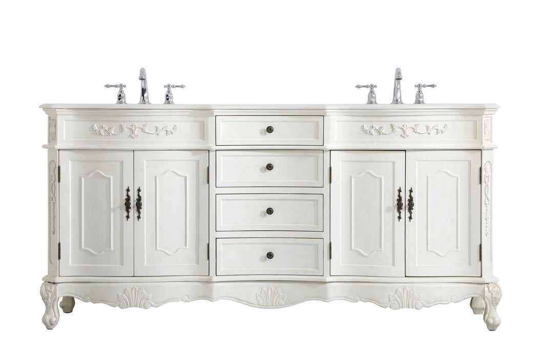Elegant Lighting - VF10172DAW - Double Bathroom Vanity - Danville - Antique White