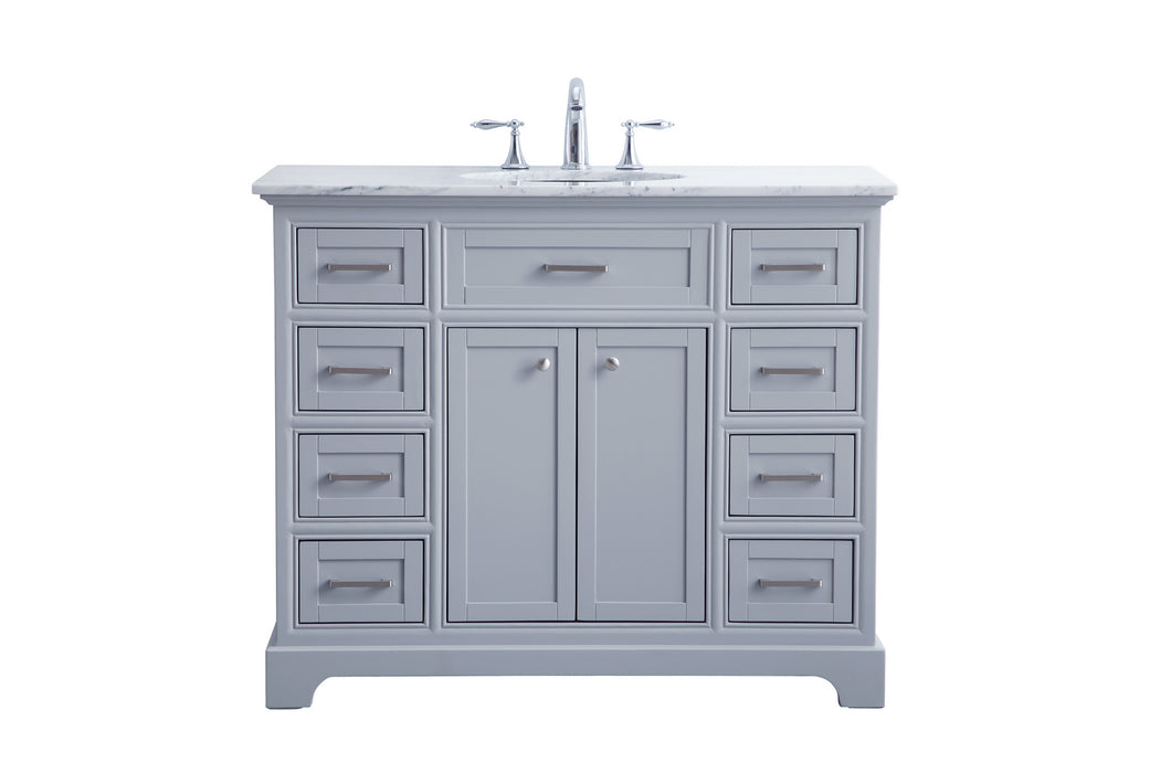 Elegant Lighting - VF15042GR - Single Bathroom Vanity Set - Americana - Light Grey
