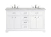 Elegant Lighting - VF15060DWH - Double Bathroom Vanity Set - Americana - White