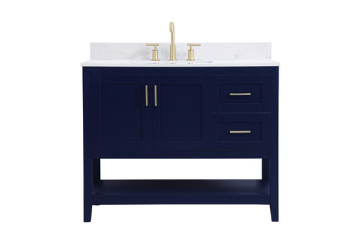 Elegant Lighting - VF16042BL-BS - Bathroom Vanity Set - Aubrey - Blue