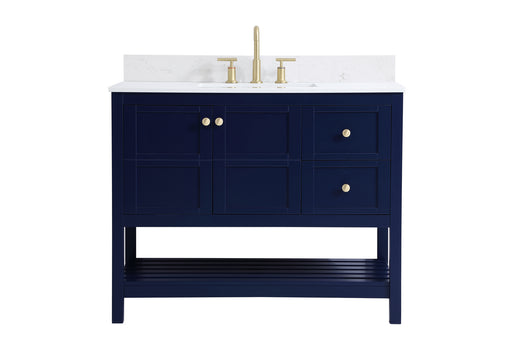 Elegant Lighting - VF16442BL-BS - Bathroom Vanity Set - Theo - Blue
