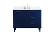 Elegant Lighting - VF47042MBL-BS - Vanity Sink Set - Baldwin - Blue