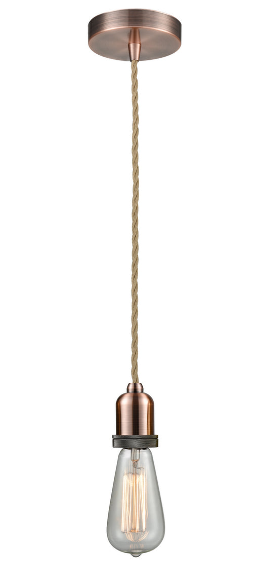 Innovations - 100AC-10RE-0AC - One Light Mini Pendant - Whitney - Antique Copper