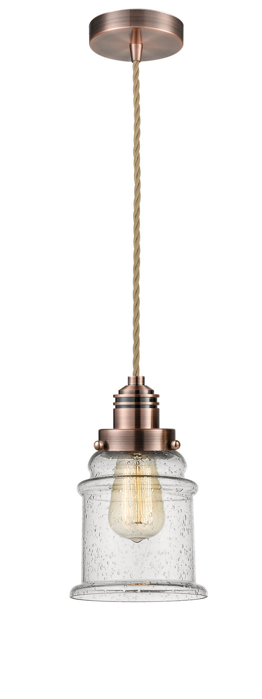 Innovations - 100AC-10RE-2H-AC-G184 - One Light Mini Pendant - Winchester - Antique Copper