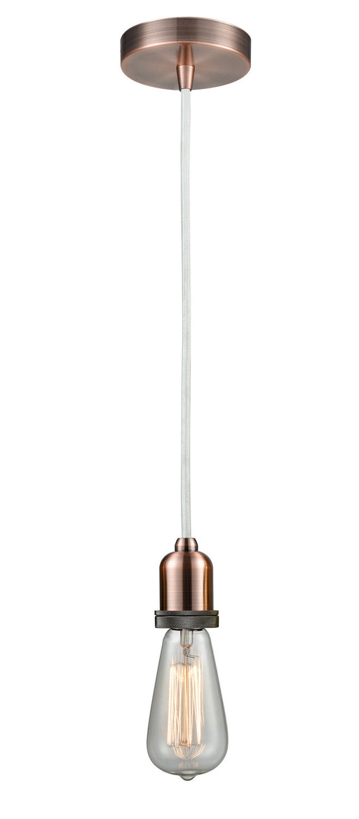 Innovations - 100AC-10W-0AC - One Light Mini Pendant - Whitney - Antique Copper