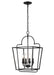 Millennium - 3237-MB - Four Light Pendant - Matte Black