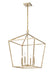 Millennium - 3254-MG - Four Light Pendant - Modern Gold