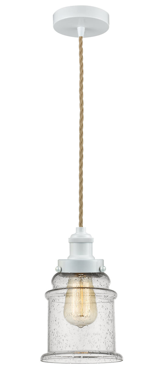 Innovations - 100W-10RE-1H-W-G184 - One Light Mini Pendant - Edison - White