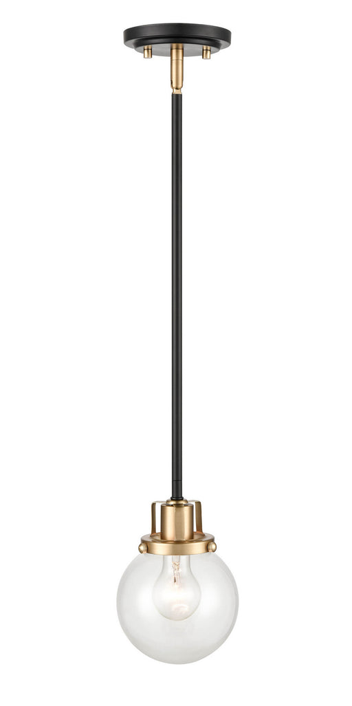 Millennium - 9201-MB/MG - One Light Pendant - Mellrosa - Matte Black + Modern Gold