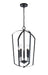 Millennium - 9825-MB - Five Light Chandelier - Ivey Lake - Matte Black