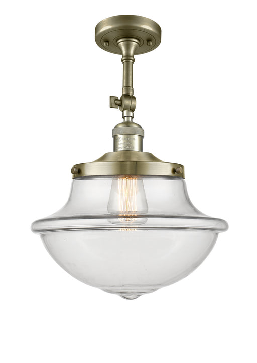 Innovations - 201F-AB-G542-LED - LED Semi-Flush Mount - Franklin Restoration - Antique Brass