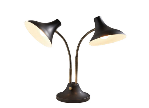 Adesso Home - 3371-01 - Two Light Desk Lamp - Ascot - Black