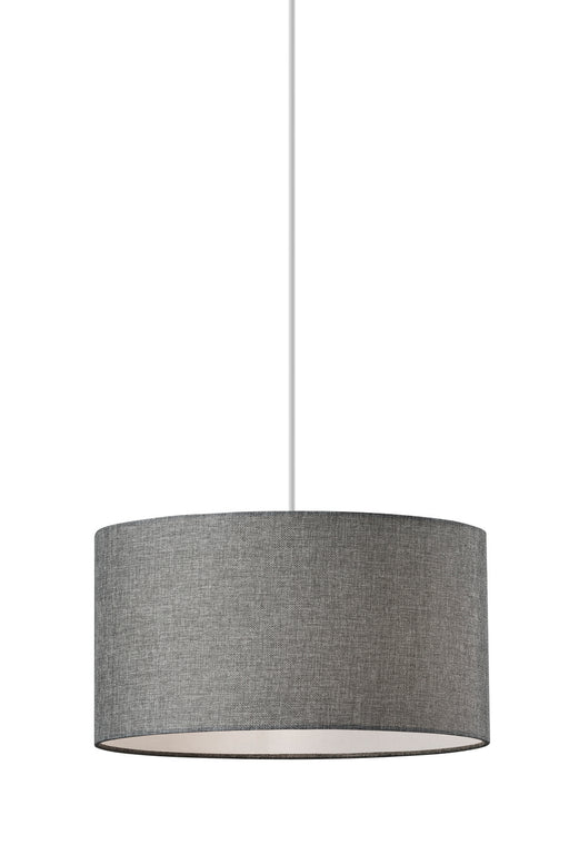 Adesso Home - 4001-03 - One Light Pendant - Harvest - Grey Textured Fabric