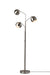 Adesso Home - 5139-22 - Three Light Tree Lamp - Emerson - Brushed Steel
