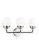 Generation Lighting - 4487903-962 - Three Light Wall / Bath - Cafe - Brushed Nickel