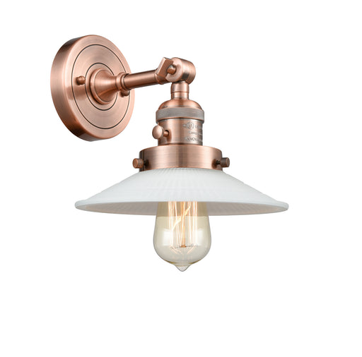 Innovations - 203SW-AC-G1 - One Light Wall Sconce - Franklin Restoration - Antique Copper