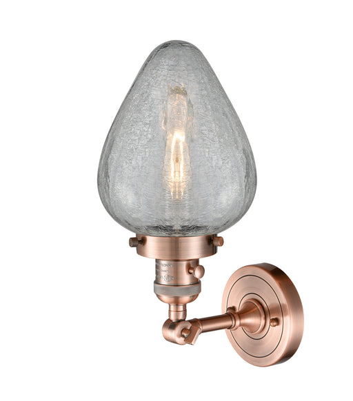 Innovations - 203SW-AC-G165 - One Light Wall Sconce - Franklin Restoration - Antique Copper