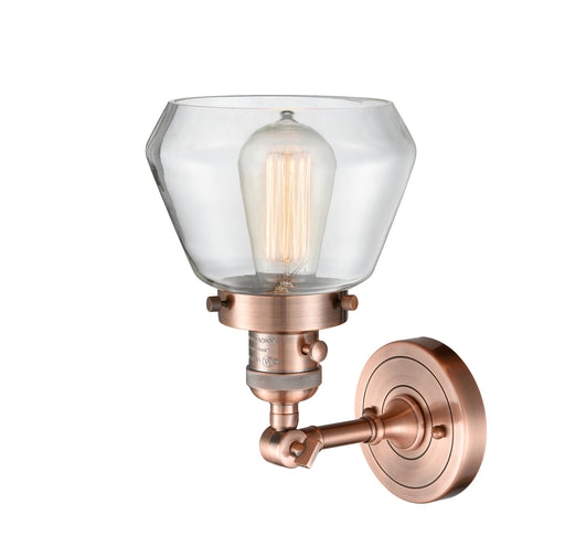 Innovations - 203SW-AC-G172 - One Light Wall Sconce - Franklin Restoration - Antique Copper