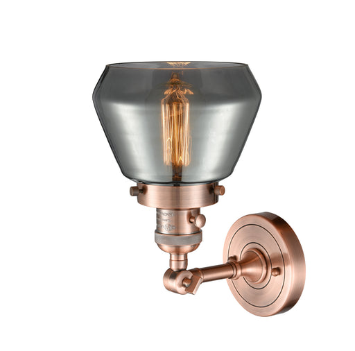 Innovations - 203SW-AC-G173 - One Light Wall Sconce - Franklin Restoration - Antique Copper