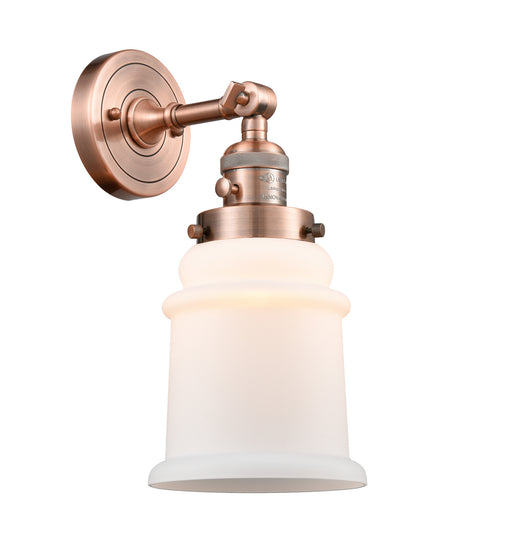 Innovations - 203SW-AC-G181 - One Light Wall Sconce - Franklin Restoration - Antique Copper