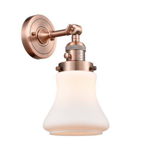 Innovations - 203SW-AC-G191 - One Light Wall Sconce - Franklin Restoration - Antique Copper