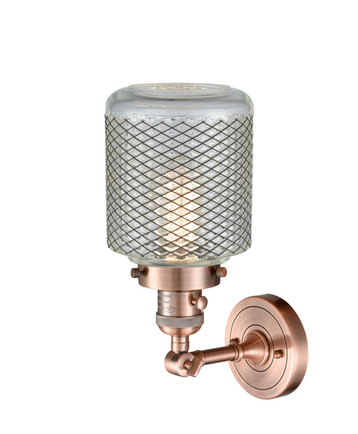 Innovations - 203SW-AC-G262 - One Light Wall Sconce - Franklin Restoration - Antique Copper