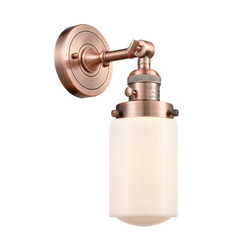 Innovations - 203SW-AC-G311 - One Light Wall Sconce - Franklin Restoration - Antique Copper