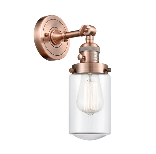 Innovations - 203SW-AC-G312 - One Light Wall Sconce - Franklin Restoration - Antique Copper