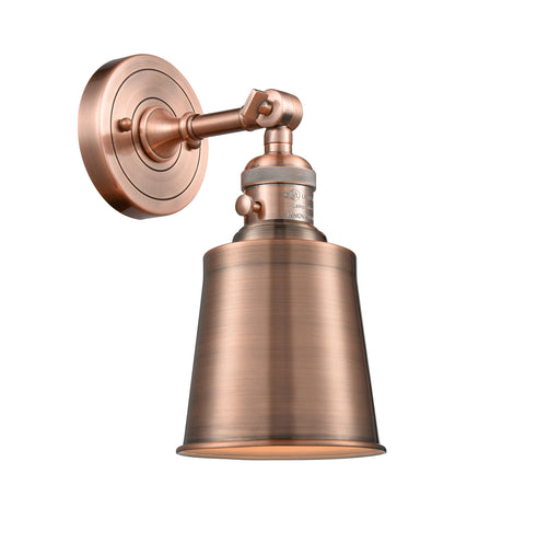 Innovations - 203SW-AC-M9-AC - One Light Wall Sconce - Franklin Restoration - Antique Copper
