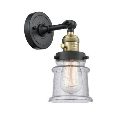 Innovations - 203SW-BAB-G184S - One Light Wall Sconce - Franklin Restoration - Black Antique Brass