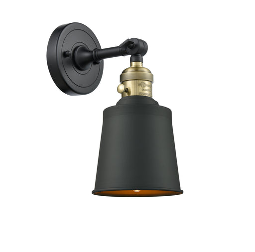 Innovations - 203SW-BAB-M9-BK - One Light Wall Sconce - Franklin Restoration - Black Antique Brass