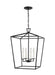 Generation Lighting - 5392604-112 - Four Light Lantern - Dianna - Midnight Black