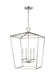 Generation Lighting - 5392604-962 - Four Light Lantern - Dianna - Brushed Nickel