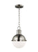 Generation Lighting - 6177101-965 - One Light Mini Pendant - Hanks - Antique Brushed Nickel
