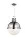 Generation Lighting - 6577101-962 - One Light Pendant - Hanks - Brushed Nickel