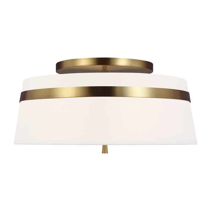 Generation Lighting - AF1153BBS - Three Light Semi-Flush Mount - Cordtlandt - Burnished Brass