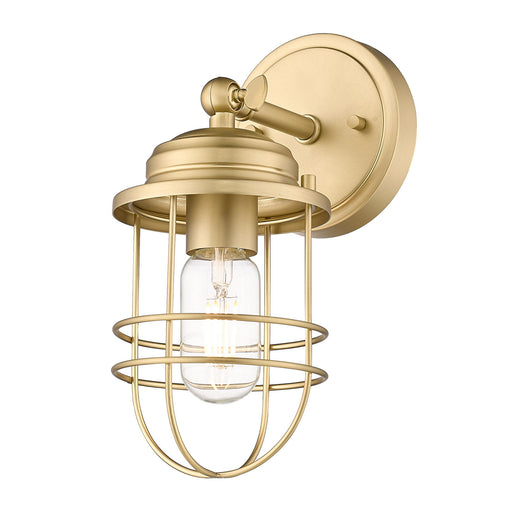 Golden - 9808-1W BCB - One Light Wall Sconce - Brushed Champagne Bronze