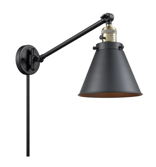 Innovations - 237-BAB-M13-BK-LED - LED Swing Arm Lamp - Franklin Restoration - Black Antique Brass