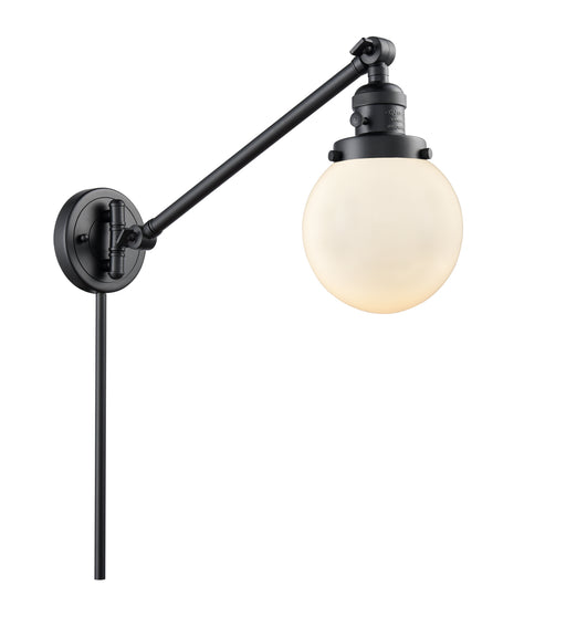 Innovations - 237-BK-G201-6-LED - LED Swing Arm Lamp - Franklin Restoration - Matte Black