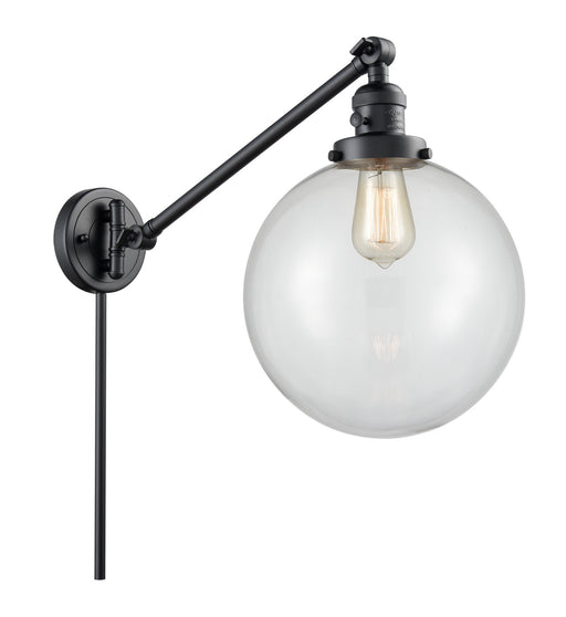 Innovations - 237-BK-G202-10-LED - LED Swing Arm Lamp - Franklin Restoration - Matte Black