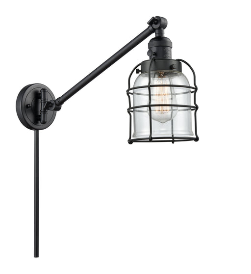 Innovations - 237-BK-G52-CE-LED - LED Swing Arm Lamp - Franklin Restoration - Matte Black