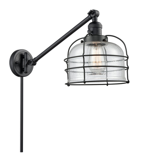 Innovations - 237-BK-G74-CE-LED - LED Swing Arm Lamp - Franklin Restoration - Matte Black