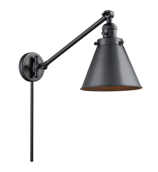Innovations - 237-BK-M13-BK-LED - LED Swing Arm Lamp - Franklin Restoration - Matte Black