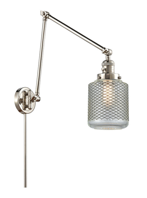 Innovations - 238-PN-G262 - One Light Swing Arm Lamp - Franklin Restoration - Polished Nickel