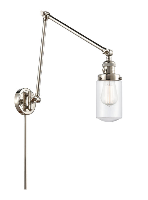 Innovations - 238-PN-G312 - One Light Swing Arm Lamp - Franklin Restoration - Polished Nickel