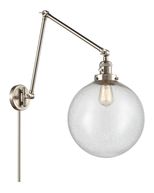 Innovations - 238-SN-G204-12 - One Light Swing Arm Lamp - Franklin Restoration - Brushed Satin Nickel