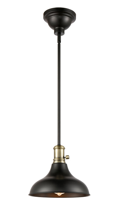 Innovations - 443SW-1S-BAB-M15BK - One Light Pendant - Black Antique Brass