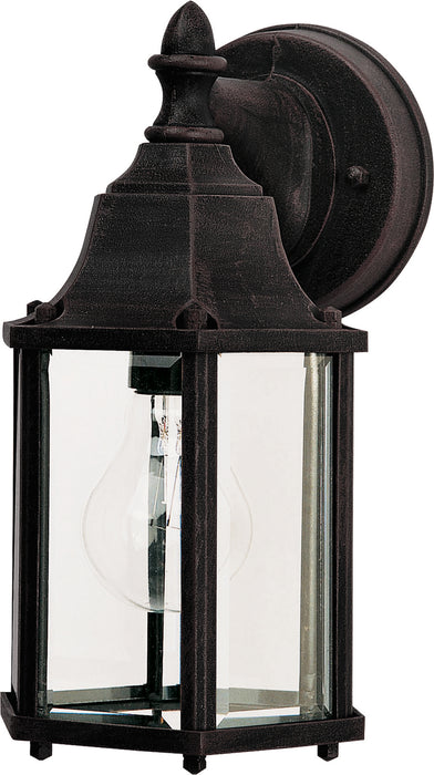 One Light Outdoor Wall Lantern from the Builder Cast collection in Rust Patina finish