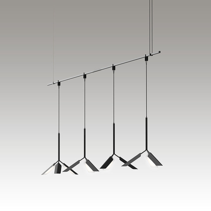 Sonneman - SLS1163 - 12 Light Pendant - Suspenders® - Satin Black