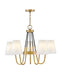 Hinkley - 37385HB - Five Light Chandelier - Aston - Heritage Brass